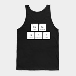 Cute Lips Chemical Design Tank Top